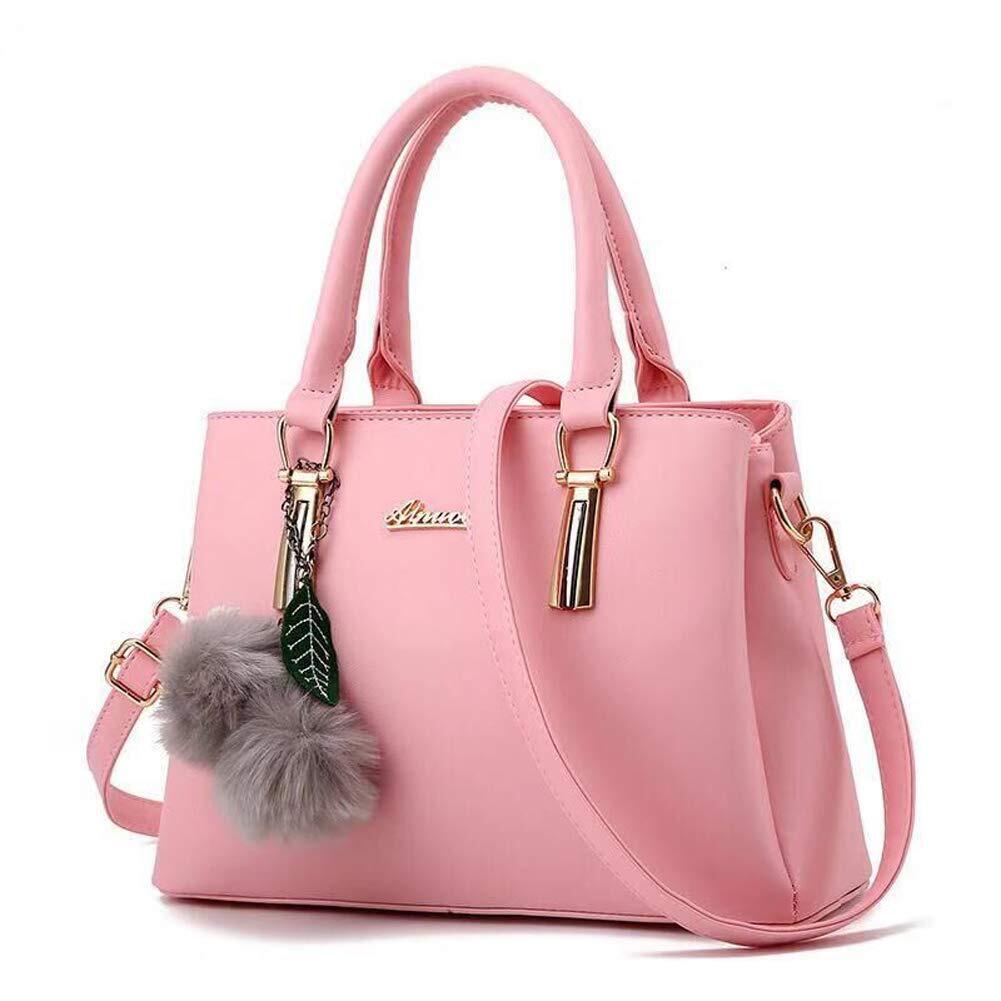 2097 Leather Handbag Tote Shoulder Bag Crossbody Purse Pink